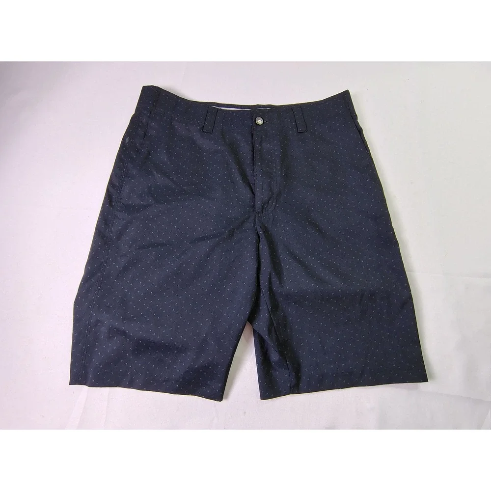 Callaway Mens Golf Shorts Size 32 Black Chevron Print Performance Stretch Active